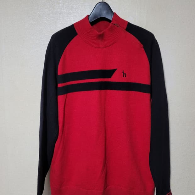 헤지스 골프 방풍 니트