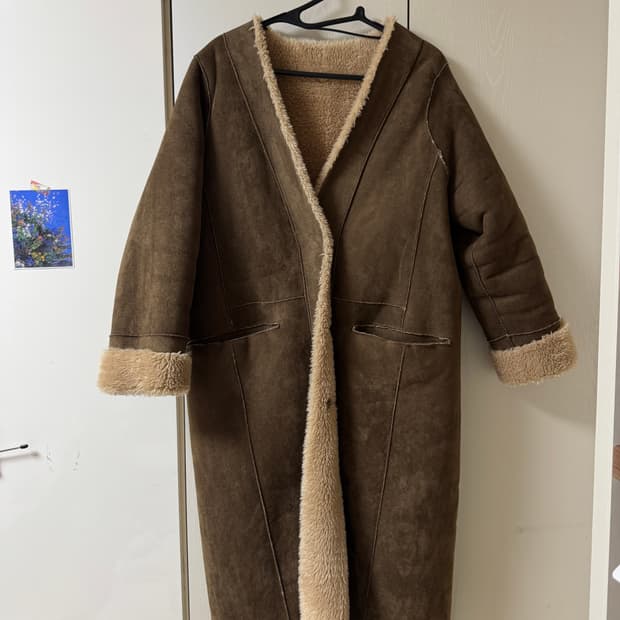 🤎 핀터레스트 무드 브라운 무스탕 코트
