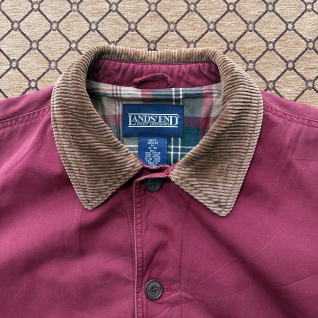 lands end 버건디 헌팅 자켓