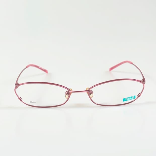 90s FUTIS 핑크 슬림 스퀘어 빈티지 긱시크 데드스탁 안경