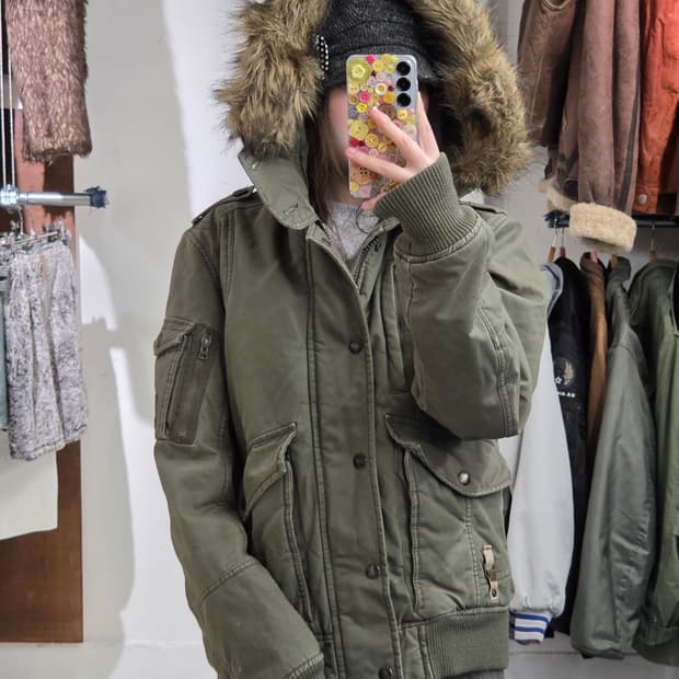 DIESEL 디젤 military 야상 파카