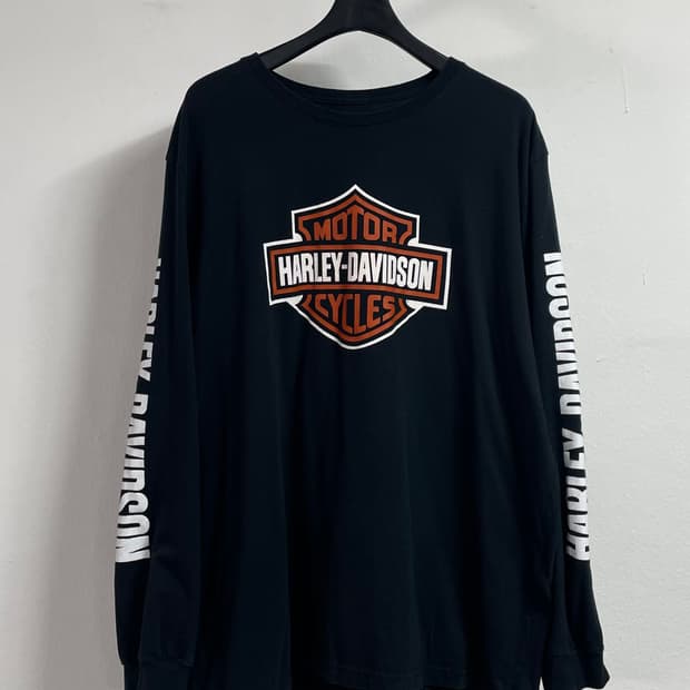 할리데이비슨 빅사이즈 로고 롱슬리브 (on.560)