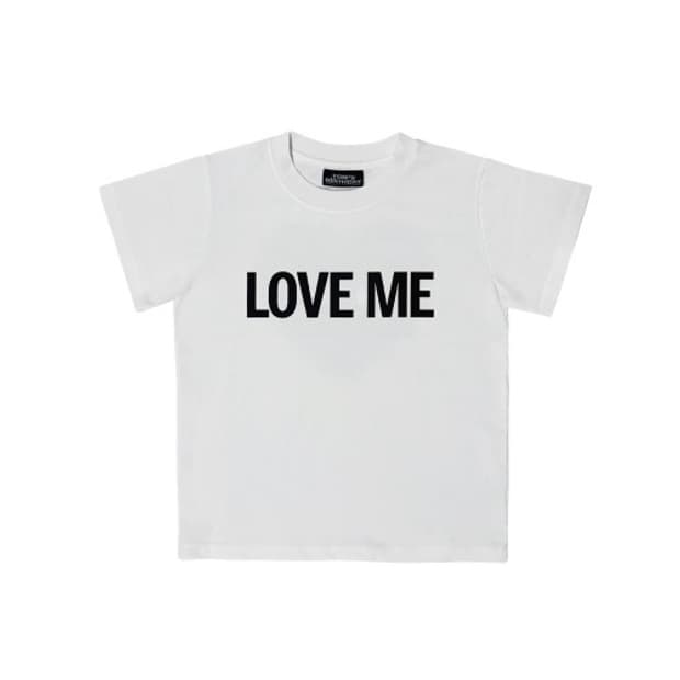 LOVE ME Half T-shirt WHITE (2)