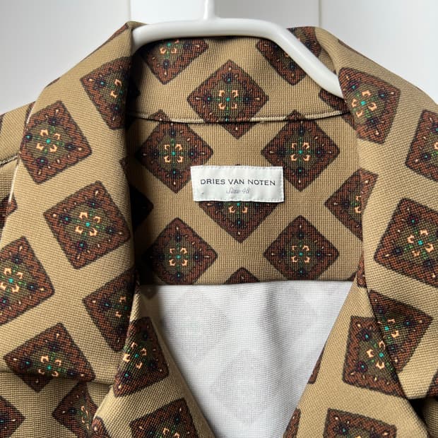 드리스반노튼 패턴 셔츠 48 사이즈