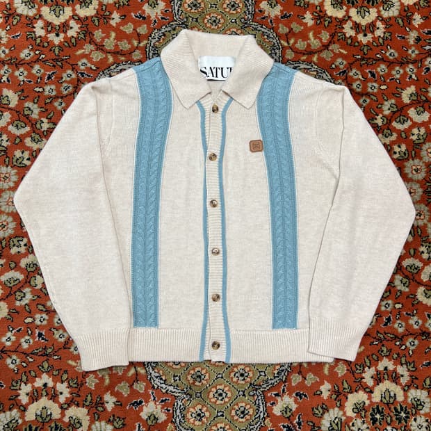 [M] 세터 파로 캐시미어 블렌드 칼라 니트 가디건