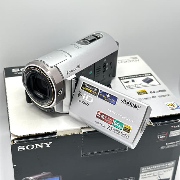 (박스/택포/샘플영상o)sony캠코더, hdr-cx370v