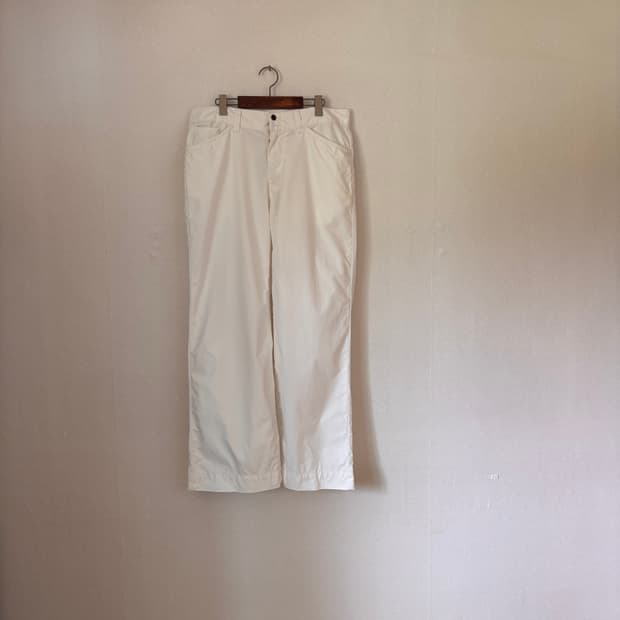 폴로 랄프로렌 34 36 화이트 팬츠 면바지 와이드 루즈핏 