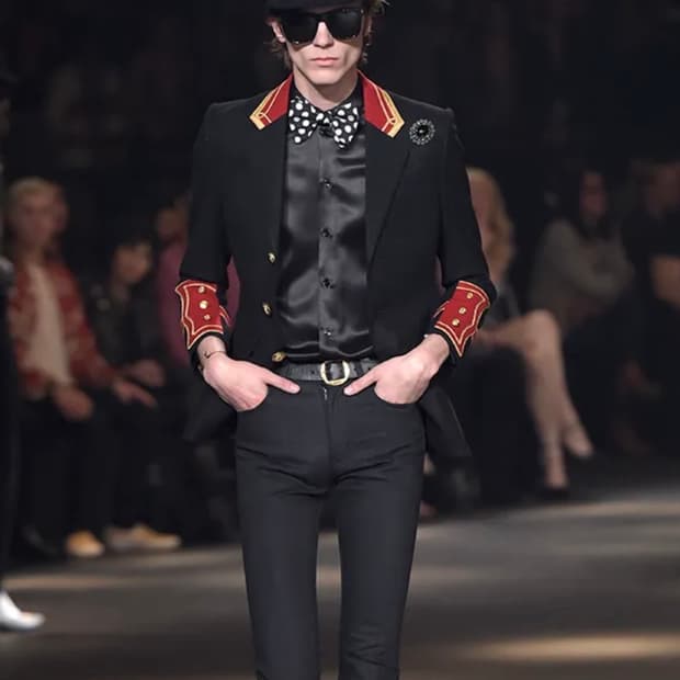 생로랑 16fw palladium officer jacket