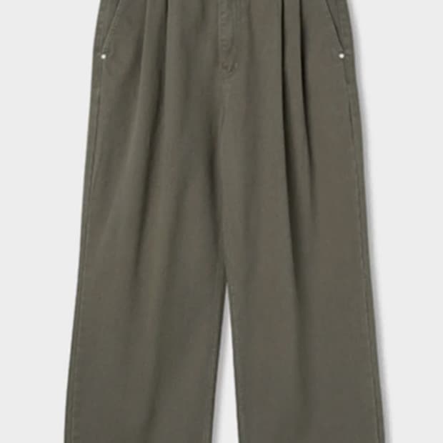 파브레가 프렌치 치노 투턱 팬츠 (카키 브라운) 3사이즈