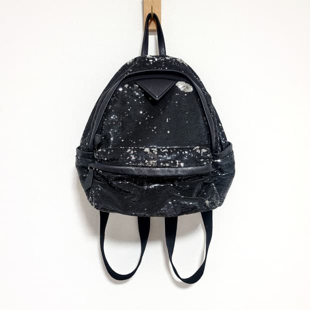 아벡모토 Avec Moto 블랙스팽글 백팩 / 상태최상