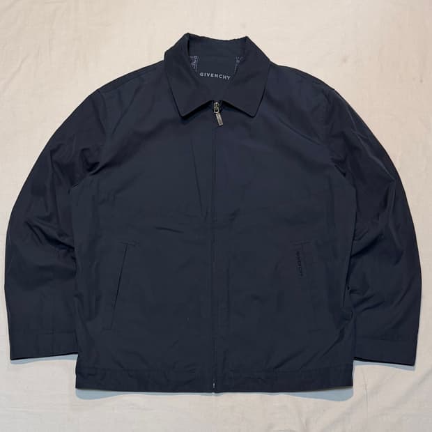 00s 지방시 아카이브 블루종 폴리쉘 스윙탑 네이비