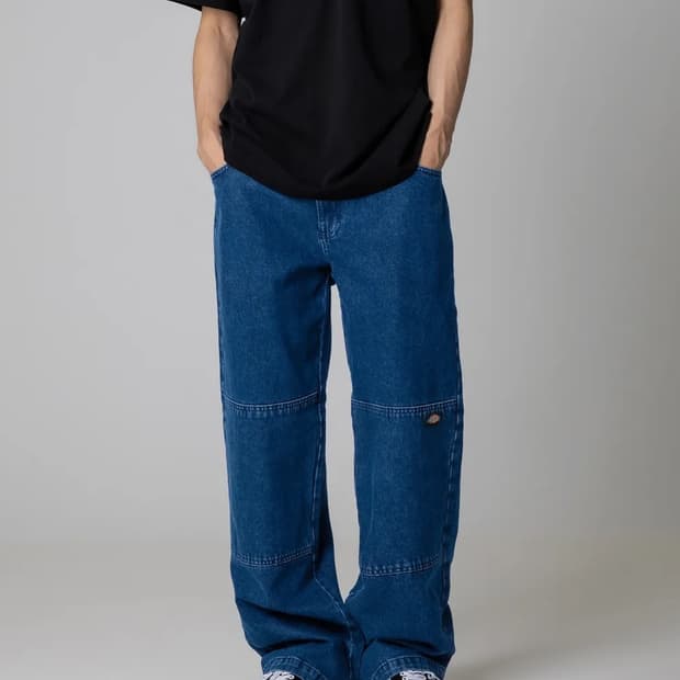 디키즈 더블니 85283 루즈핏 데님팬츠