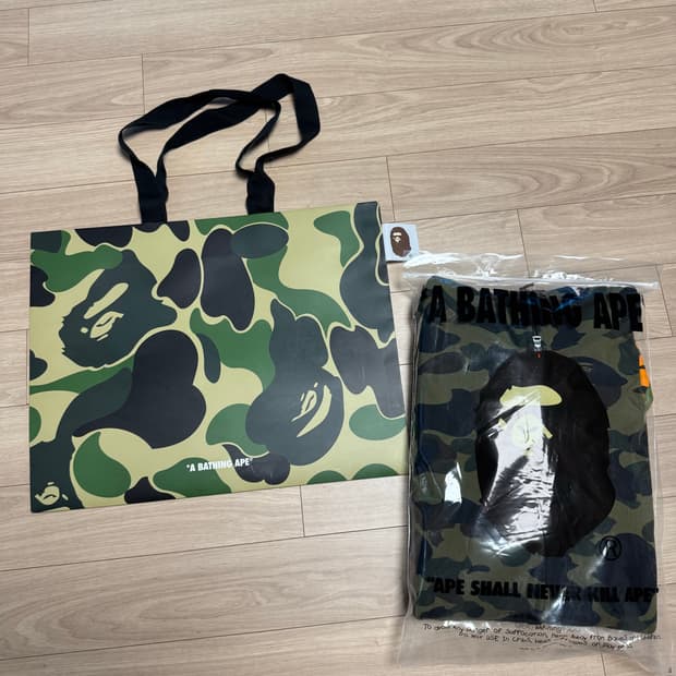 베이프 카모 후드집업 미개봉 새상품