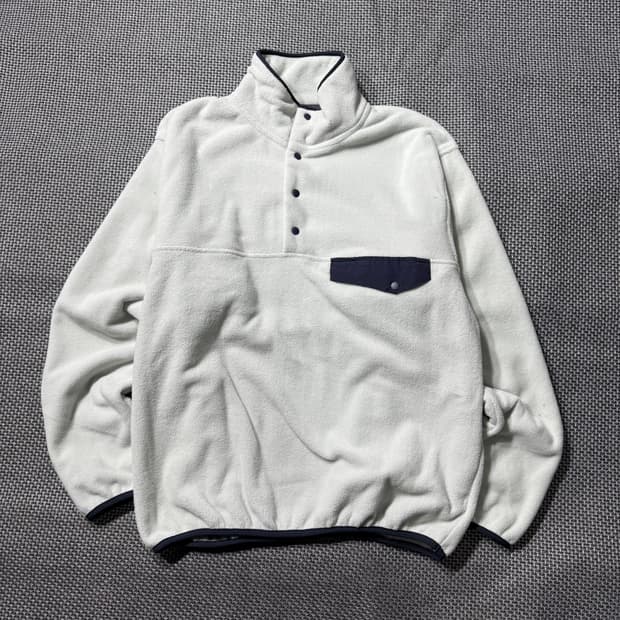 (새상품) 빈티지 아웃도어 플리스 스냅티