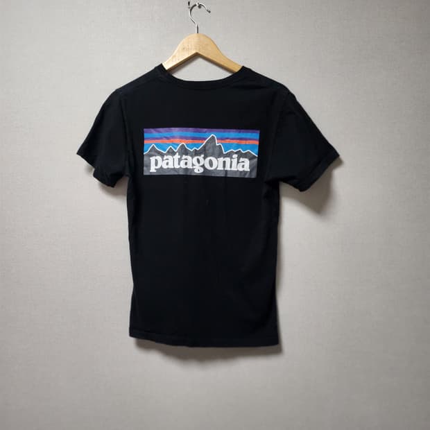 [S] 파타고니아 블랙 반팔 티셔츠