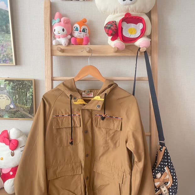 모리걸 빈티지 티티카카 titicaca 야상 자켓 🐪💛🧡