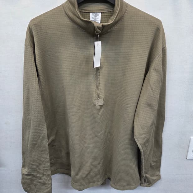 밀리터리 미군 cold weather 반집업 기모 긴팔 xxl 레귤러 