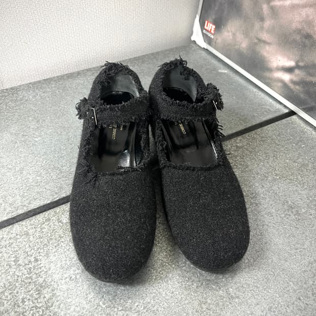 COMMEdesGARCONS tricot-TWEED MARY JANE S