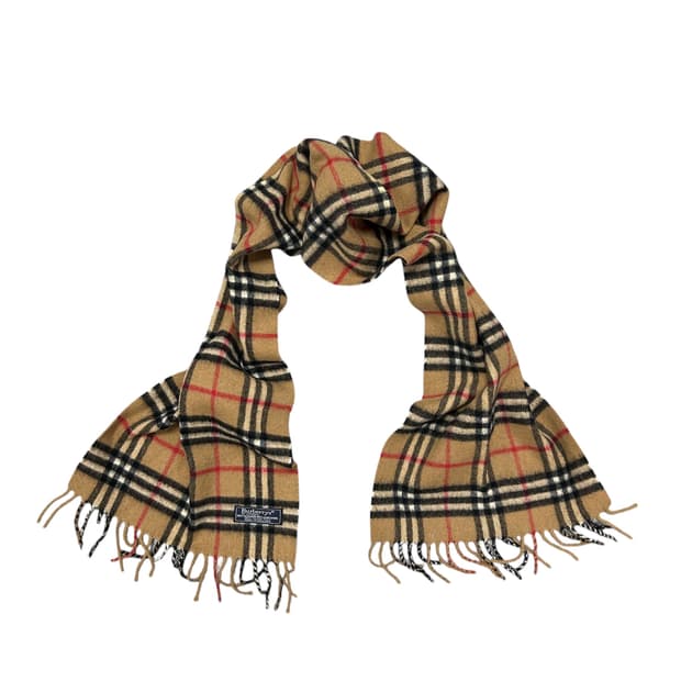 버버리 캐시미어 램스울 혼방 노바체크 머플러