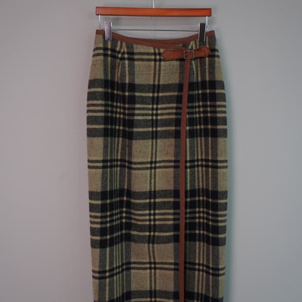 폴로랄프로렌 체크 스커트