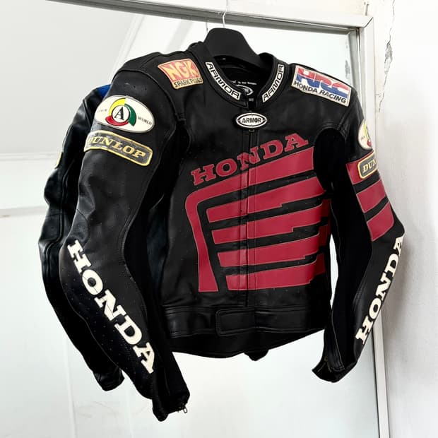 혼다 소가죽 레이싱 자켓