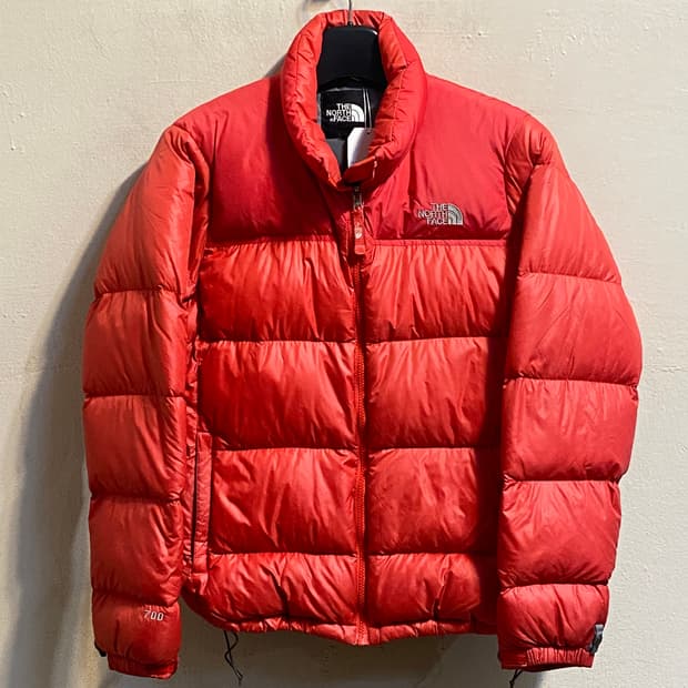 노스페이스 700 필 레드 구스 다운 자켓