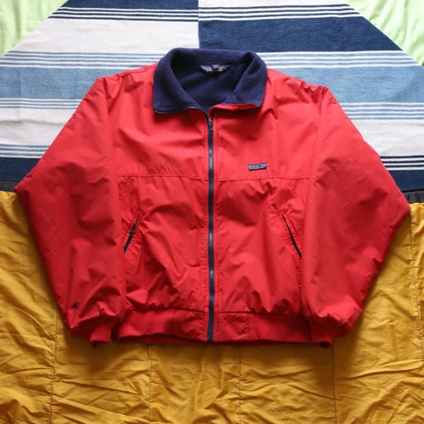 파타고니아 80s 쉘드 신칠라 자켓 레드 L