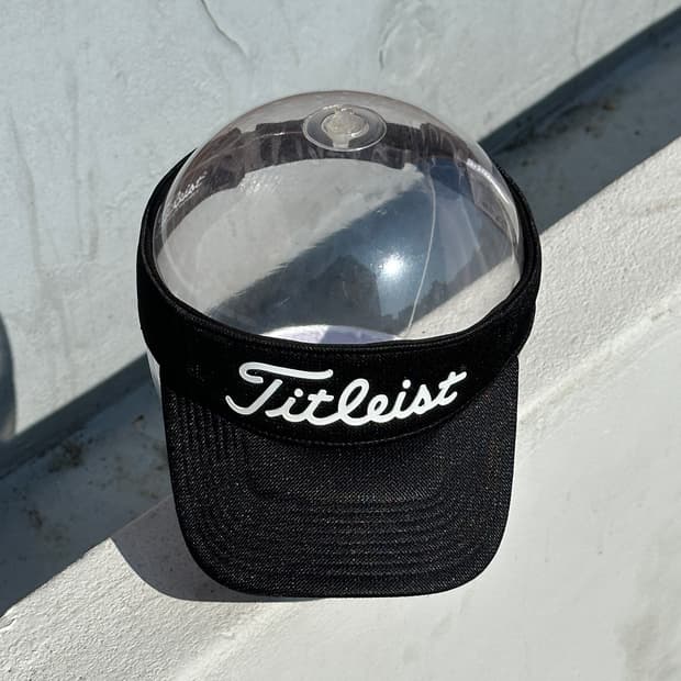 [F] 타이틀리스트 블랙 썬캡 썬바이저 모자