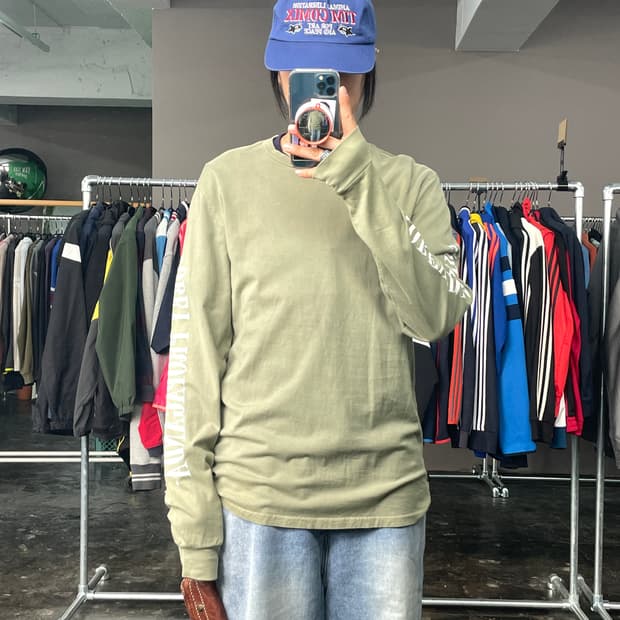 OBEY 긴팔 프린팅 티셔츠