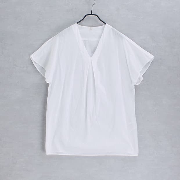 MUJI 無印良品 _ sheer cotton top