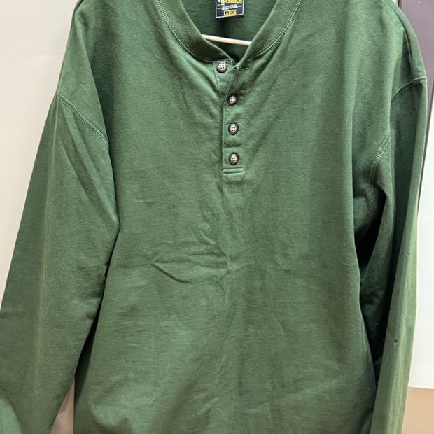 프리즘웍스 레귤러 헨리넥 올리브 L사이즈