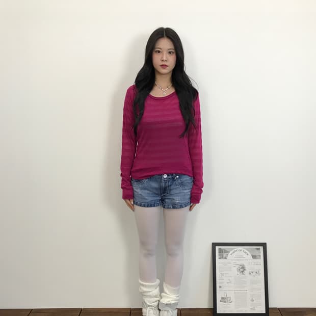 Planet Gold Magenta Layered Long Sleeve