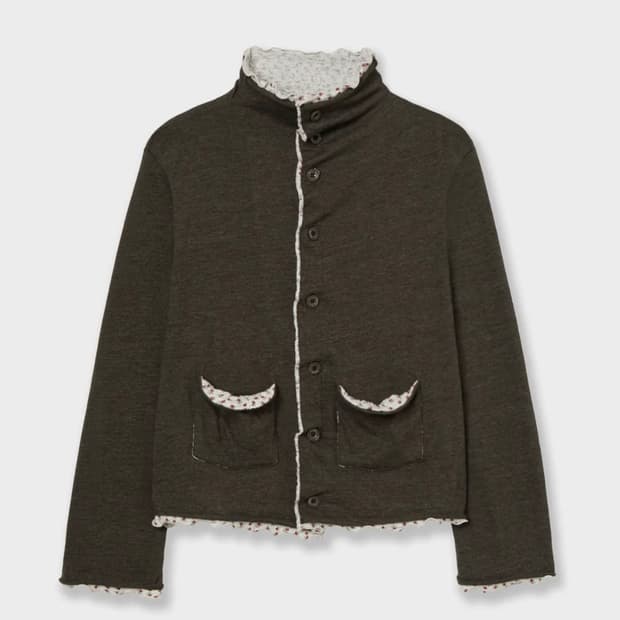 aeae 카키 레이어드 가디건 [KHAKI]