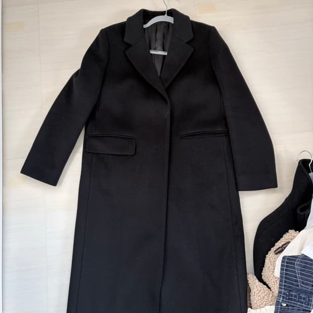 무신사 스탠다드 블랙 코트