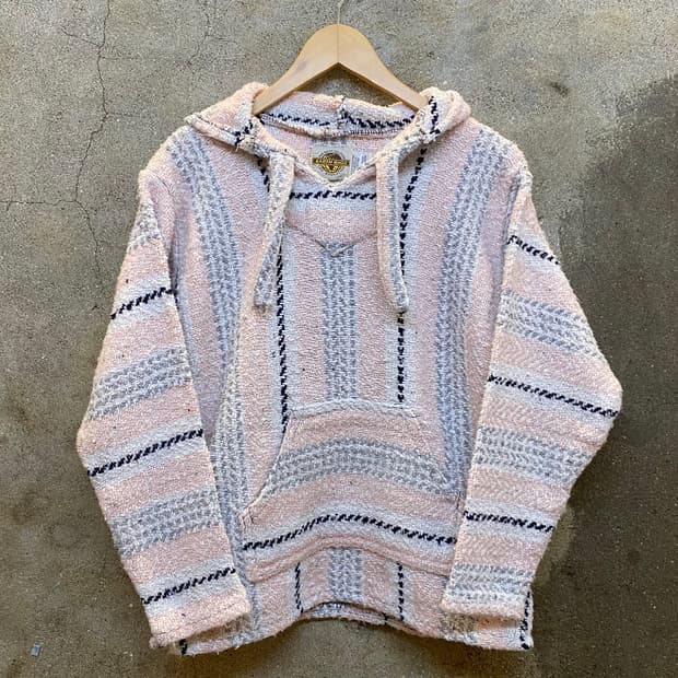 미국빈티지 핑크 니트후드