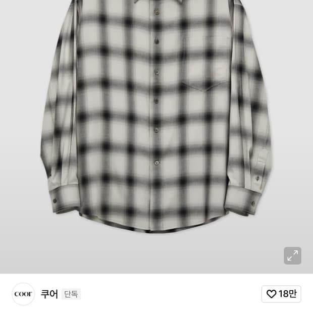 쿠어 오버사이즈 웨스턴 셔츠 L