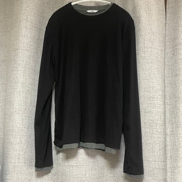 [M] 주앙옴므 레이어드 롱슬리브 블랙