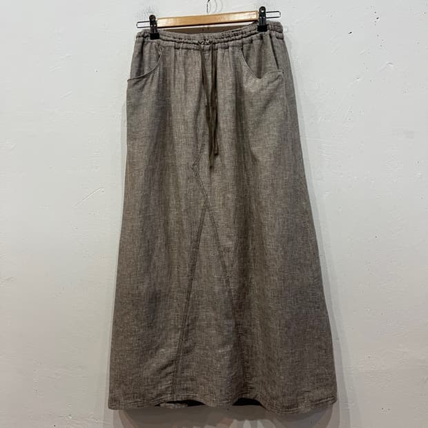 cepo JPN 네추럴 린넨 블렌드 스커트 치마 