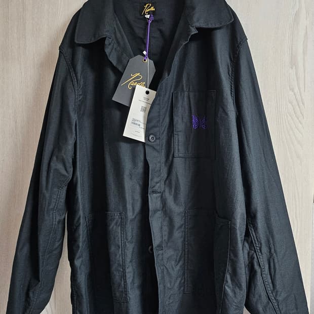 Needles 커버올 블랙 L 사이즈 판매 니들스 