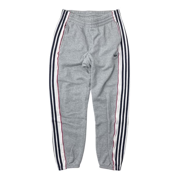 아디다스 면 삼선 트레이닝 바지 회색 2XL