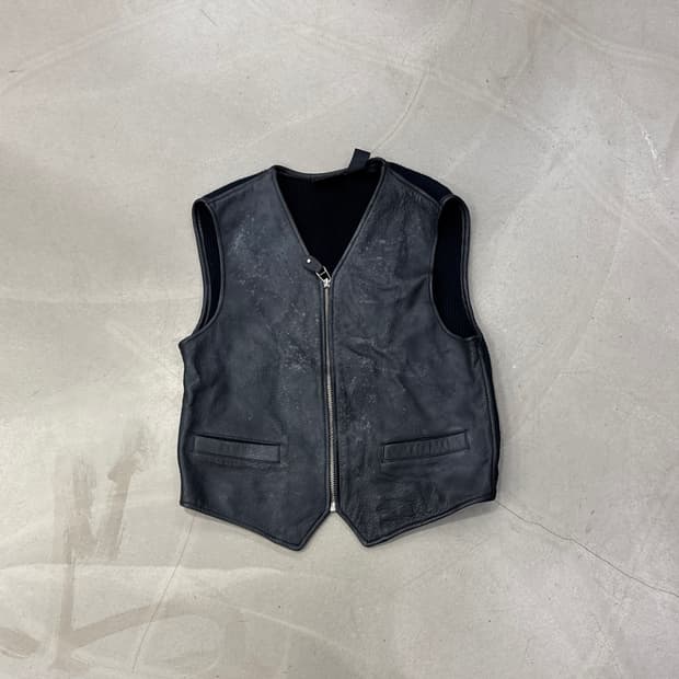 DKNY 가죽 베스트 M