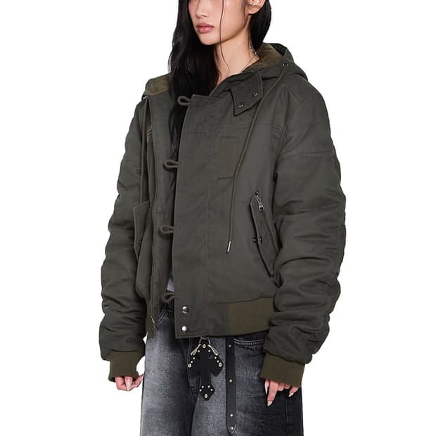 (품절상품)아캄 Button Placket Cotton Ma-1 Jack