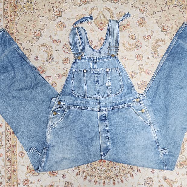 일본) LEE 오버롤 카펜터 빅사이즈 멜빵바지 36