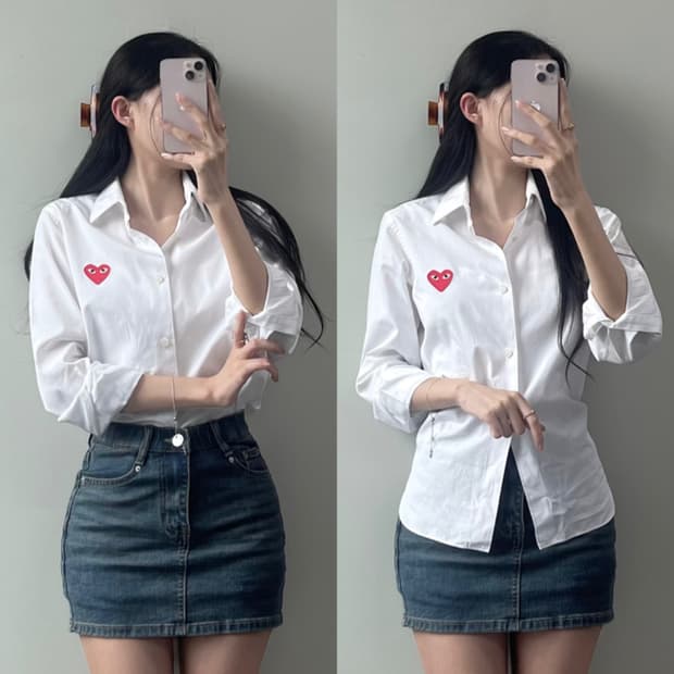 꼼데가르송 셔츠