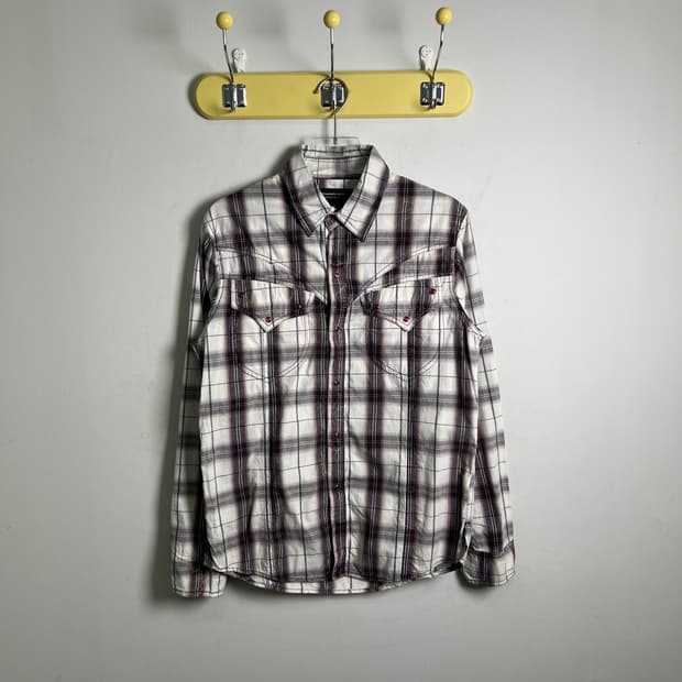 Roushatte 웨스턴 체크 패턴 셔츠 M