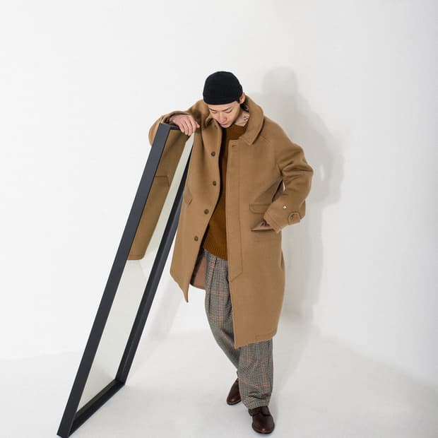 8DIVISION 알파카 소재 발마칸 카멜 코트 택달린새제품 정가33만