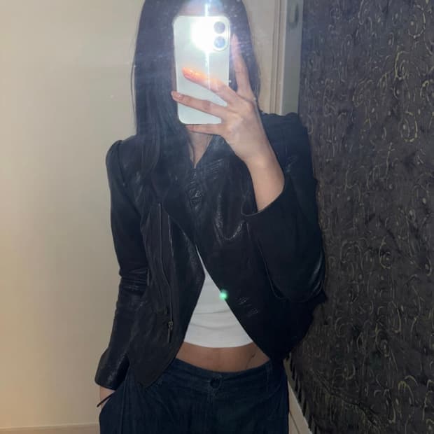 Joinus 조이너스 고딕 펑크 양가죽 자켓