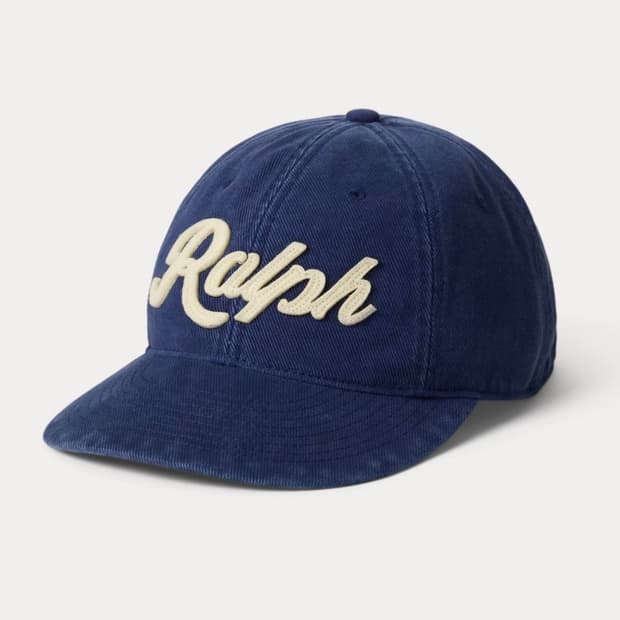 폴로 랄프로렌 아플리케 트윌 볼캡 네이비
