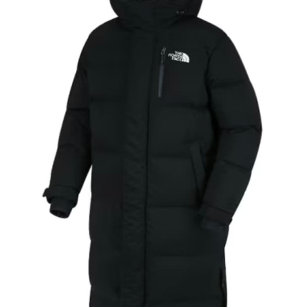 (2XL) 노스페이스 블랙 롱패딩