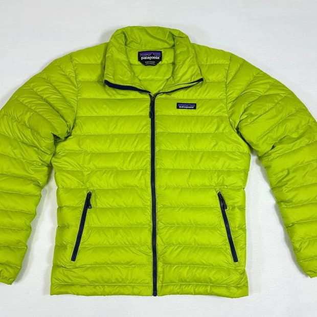 10s 파타고니아 경량패딩 네온 그린
